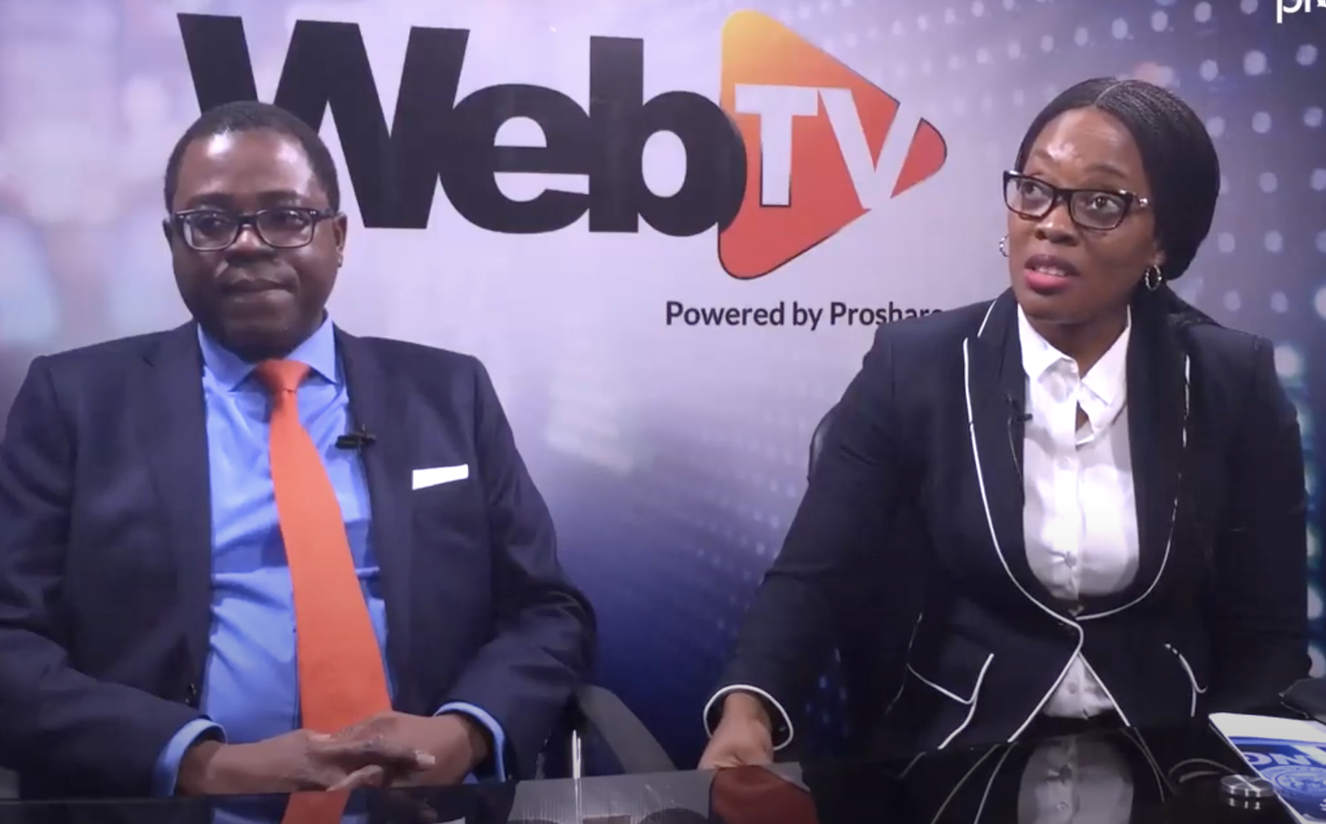 Two people on a WebTV recording